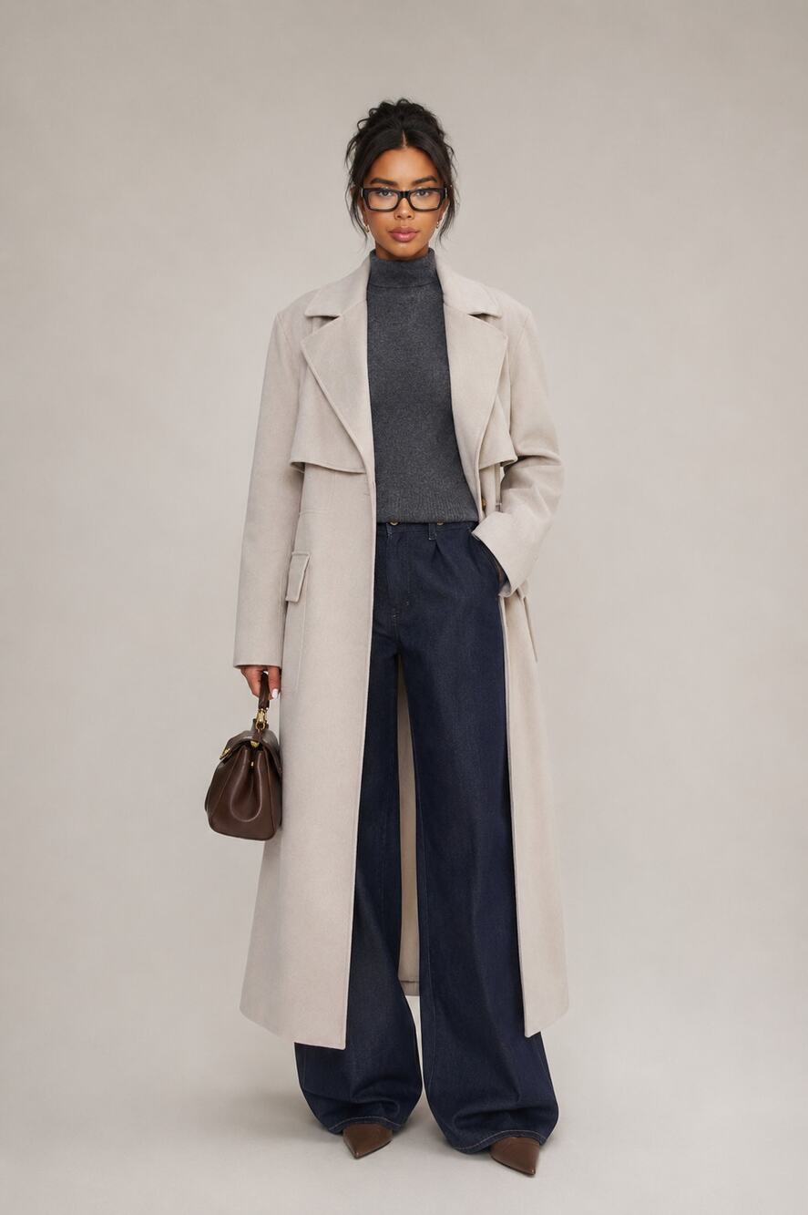 Burberry Women’s Long Belted Cashmere blend long coat $2590 US8